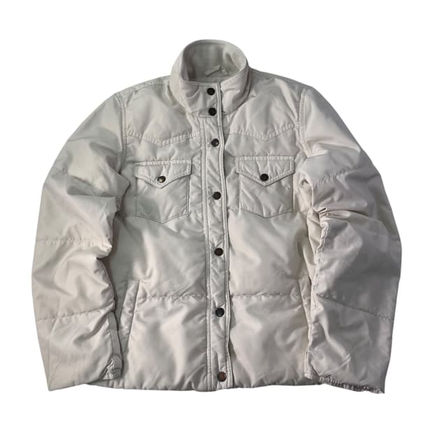 W 95 폴로 랄프로렌 투포켓 여성 화이트 패딩