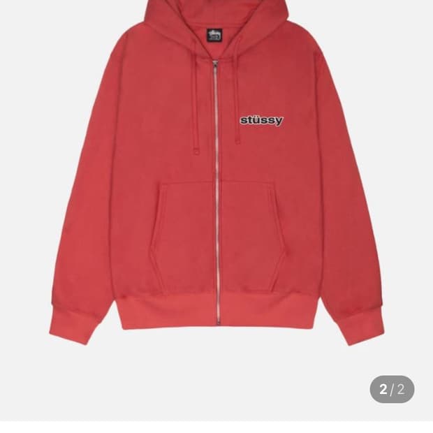 스투시 SS-Link 후드집업 페퍼 L 새상품