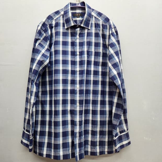 닥스 로고 원포켓 빅 체크패턴 셔츠 100(L)