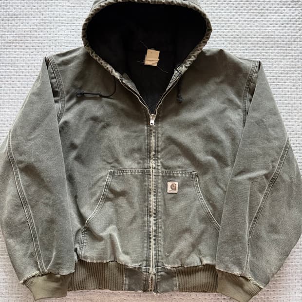 [XXL] 칼하트 j130 j68 샌드스톤 덕 액티브 자켓 모스