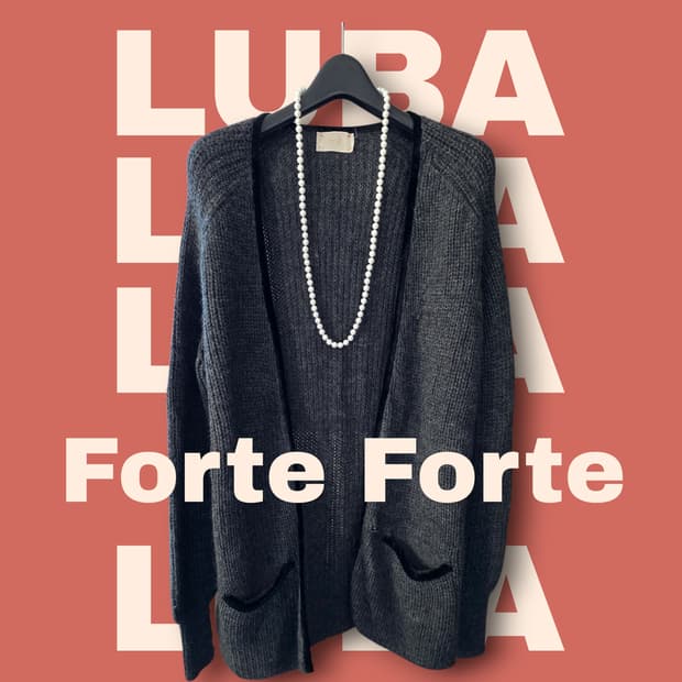 포르테포르테 알파카 니트 가디건