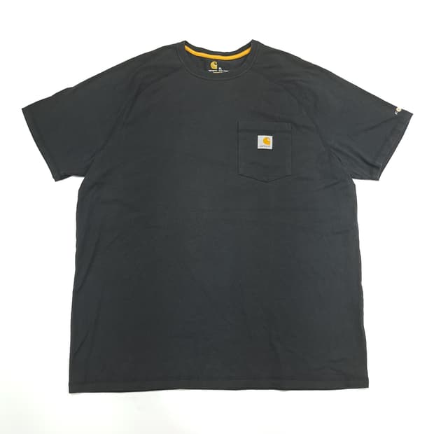 Co623 XL 칼하트 블랙 포켓 반팔 티셔츠