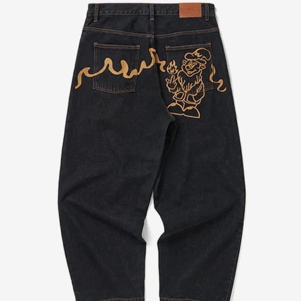 워캔더스 드워프 대님 팬츠 블랙 L