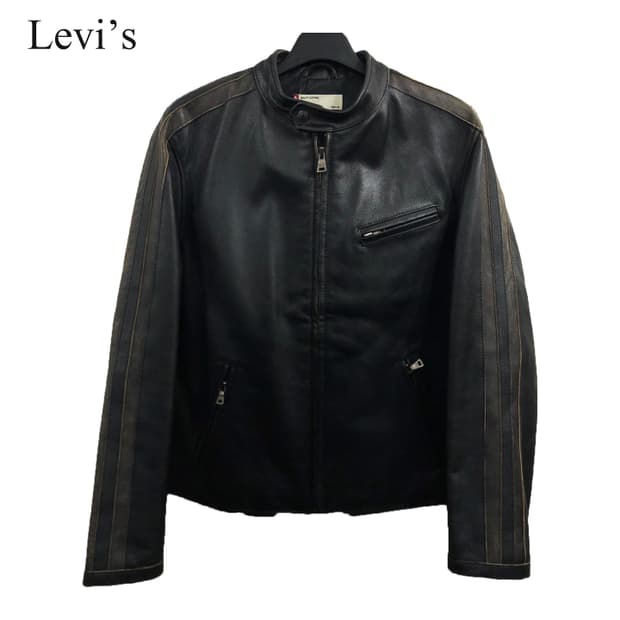 L 리바이스 소가죽 자켓