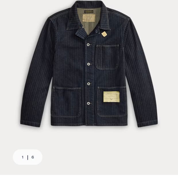 Rrl 인디고 헤링본 셔츠 미시착새상품