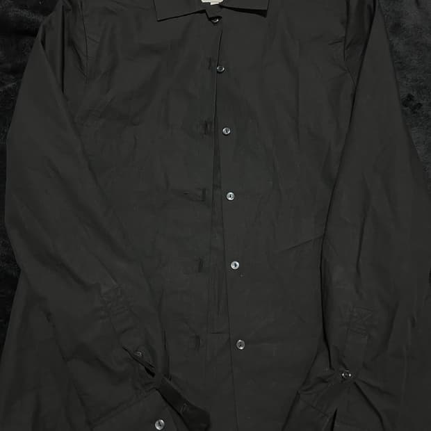 러프사이드 Ease Washed Shirt Crow Black