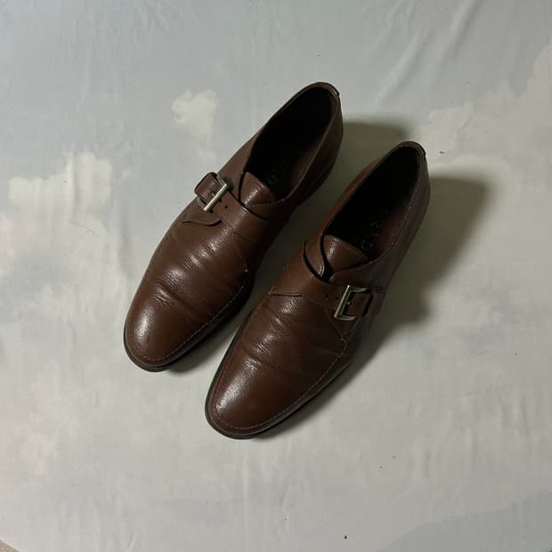 Prada buckle strap loafers