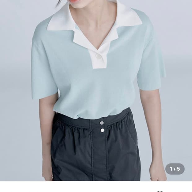 구호플러스 반팔 니트 (안소희 착용)