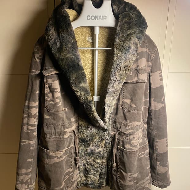이태리 카모 퍼 야상 자켓 M