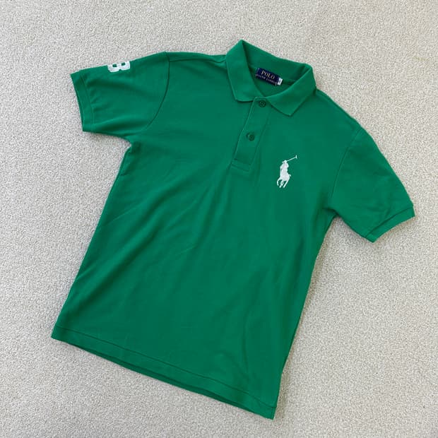 S 폴로랄프로렌 그린 카라 티셔츠 0319D