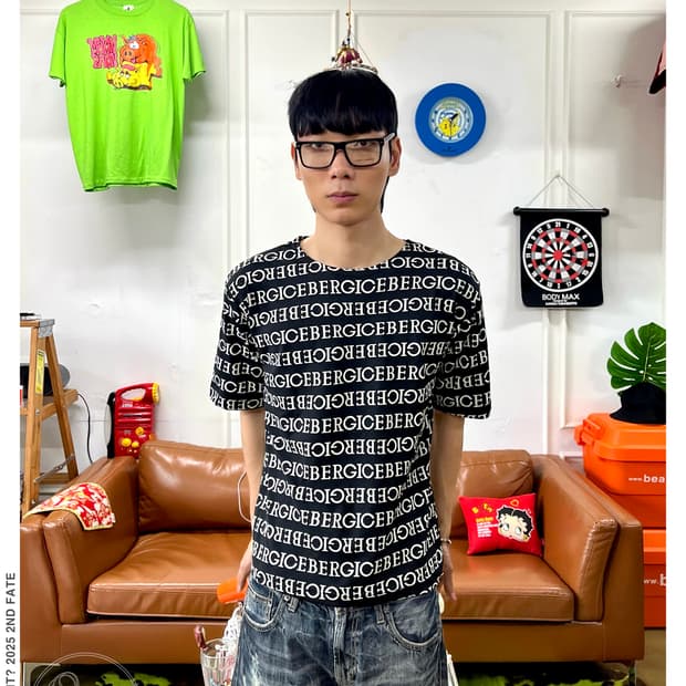 1990s ICEBERG Logo Lettering T-Shirt