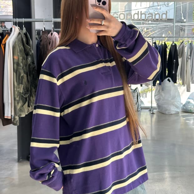 폴로랄프로렌 포니 스트라이프 Pk 긴팔티