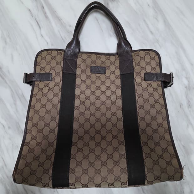 구찌 자가드 캔버스 토트백(공용)