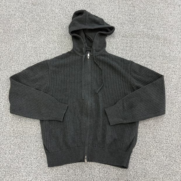 [M] 신형 무신사스탠다드 크로셰 니트 후디드 집업 0109T1