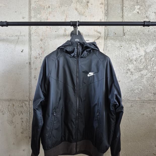 나이키 블랙 바람막이 후드집업
