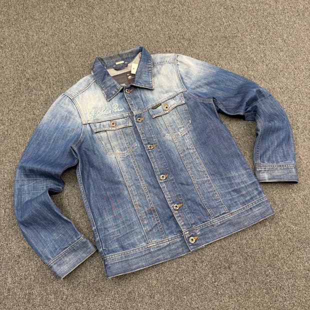 XL) 지스타 빈티지 3301 워싱 데님 자켓