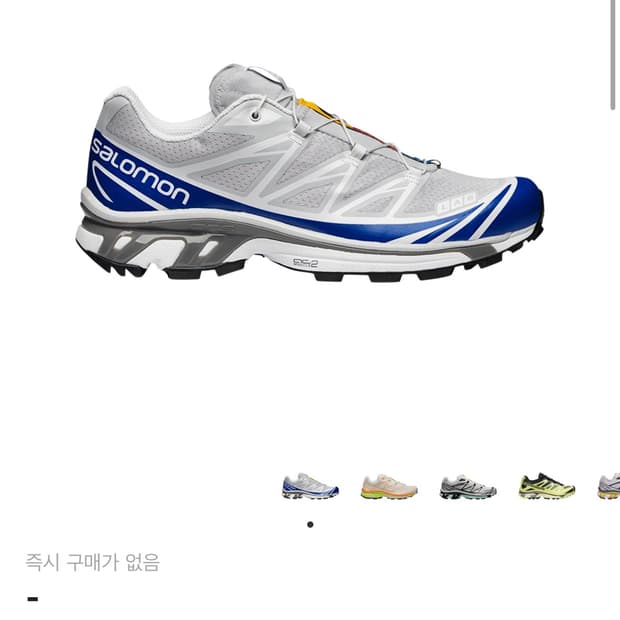 살로몬 xt6 펄블루 260mm