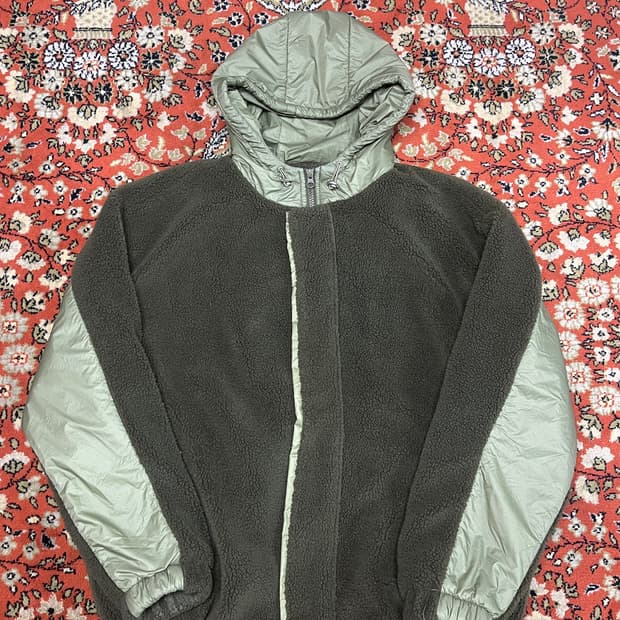 [M] 라퍼지스토어 그린 후드 플리스 자켓