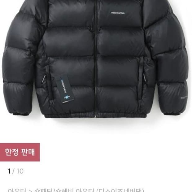 디스이즈네버댓 퍼텍스 패딩 L