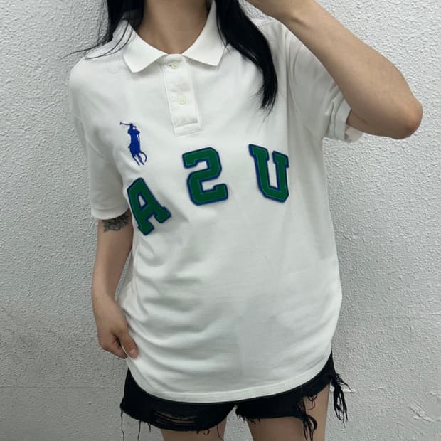 폴로 랄프로렌 USA 빅로고 pk 반팔 XL
