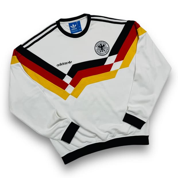 아디다스 독일 국대 화이트 빈티지 맨투맨