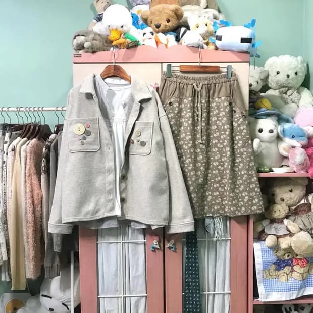 카모메산장 모리 빈티지 코디 세트