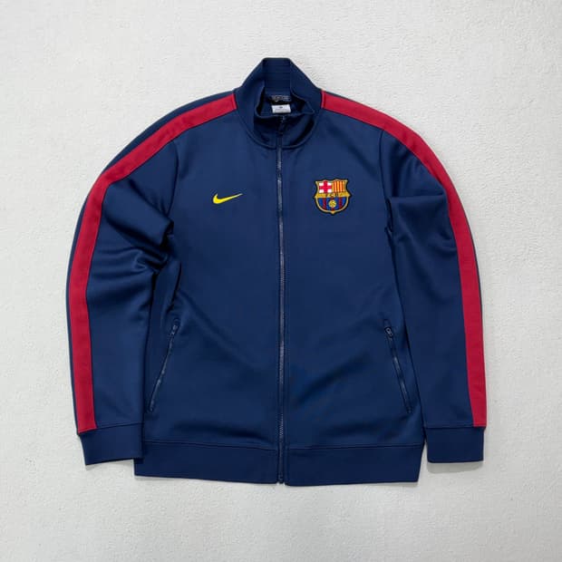 나이키 FC 바르셀로나 네이비 축구 유니폼 져지 집업 105