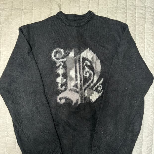 디스이즈네버댓 모헤어 니트 블랙 XL