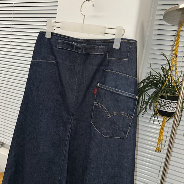 리바이스 엔지니어드 롱 데님 스커트 실측 28