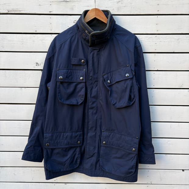 Polo 폴로 나일론 모터사이클 바이커 자켓