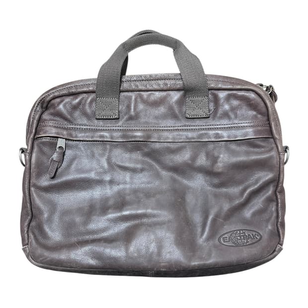 00s EASTPAK 빈티지 레더 브리프백 (브라운)