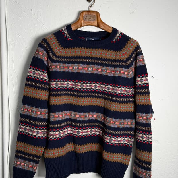 제이크루 램스울 페어아일 스웨터 M