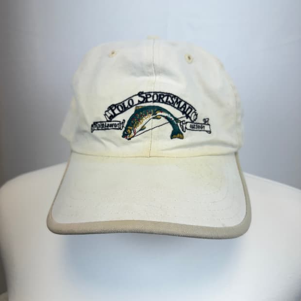 Polo]90s 폴로 랄프로렌 스포츠맨 피쉬 볼캡 OS