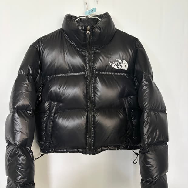 노스페이스 눕시 700 여성 숏패딩 블랙 L