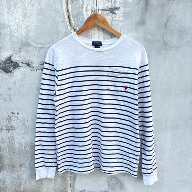Polo 폴로 스트라이프 롱슬리브 티셔츠