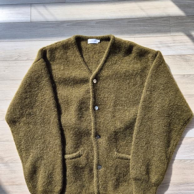 스테디에브리웨어 SEW 모헤어 가디건 올리브 3