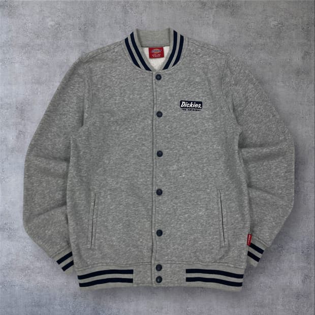 디키즈 스몰 로고 그레이 코튼 코치 자켓