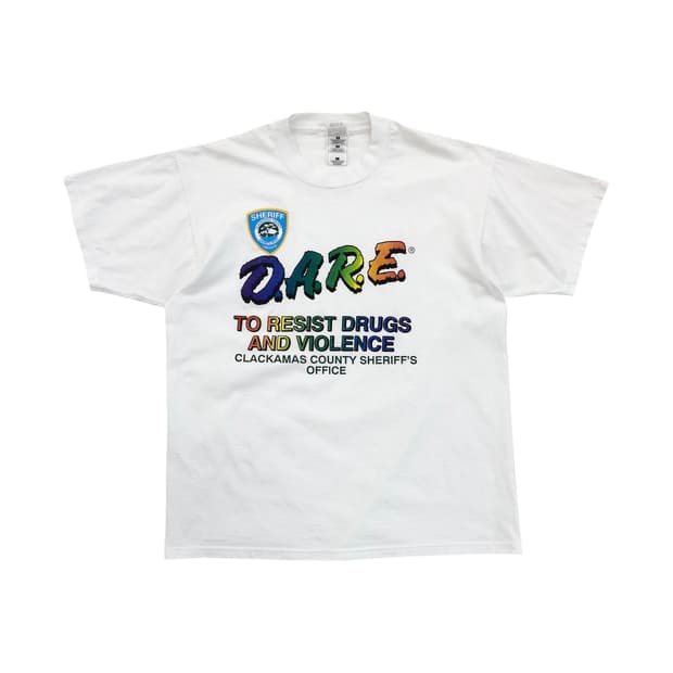 90's D.A.R.E. 반팔 티셔츠 