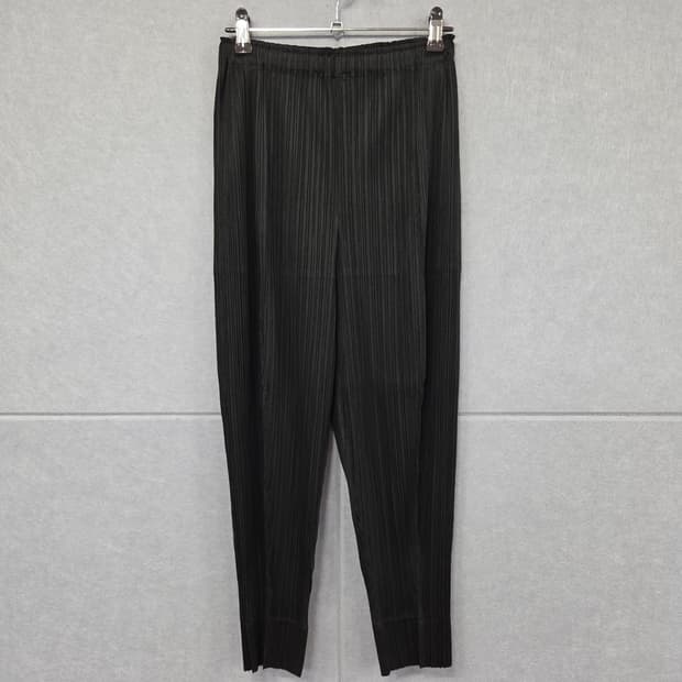 PLEATS PLEASE 플리츠 플리즈 블랙 밴딩 팬츠