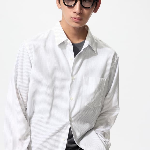 주우재 유니클로 브로드클로스 셔츠 xl 택포