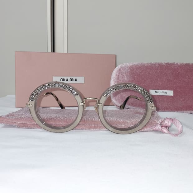 미우미우 SMU08R 스와로브스키 크리스탈 선글라스