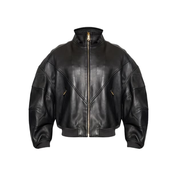 구매) 윌리차바리아 러프 레더 봄버자켓 M