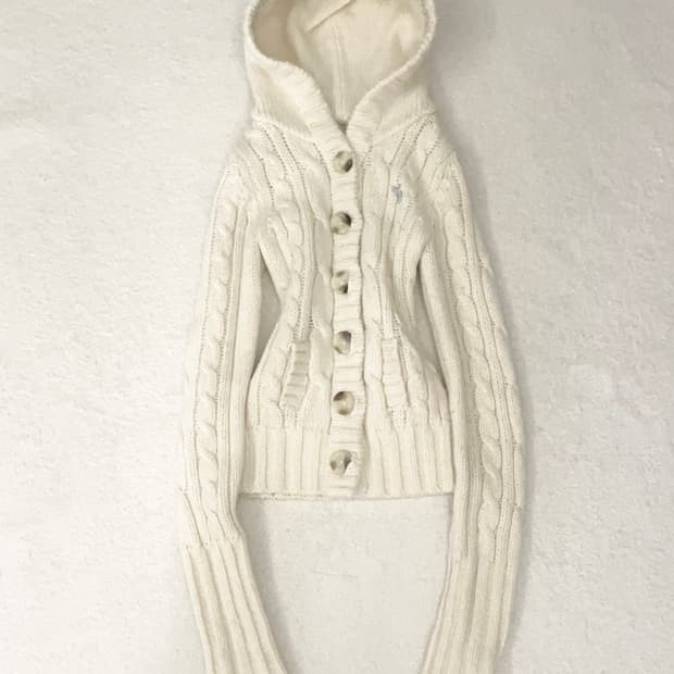 아베크롬비 눈꽃노르딕 니트후드가디건 히메갸루라떼갸루아베니트