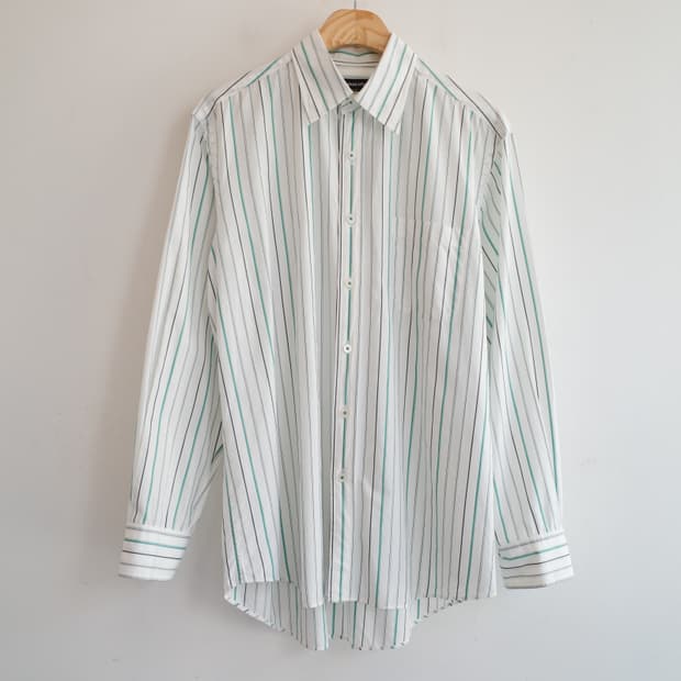 Acuascutum 아쿠아스큐텀 스트라이프 패턴 셔츠