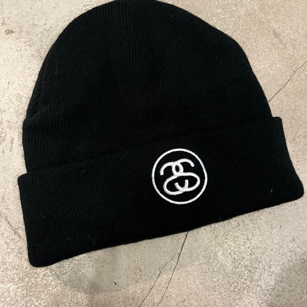 빈티지 스투시 커프스 비니