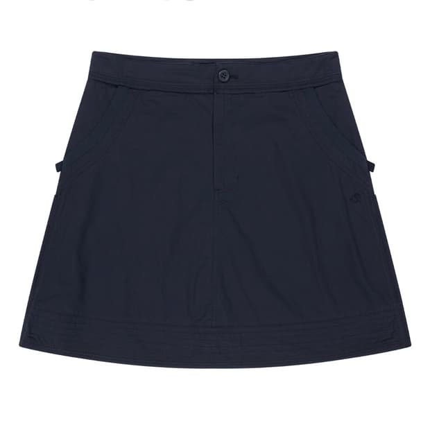 Coyseio RAW EDGE COTTON SKIRT NAVY 