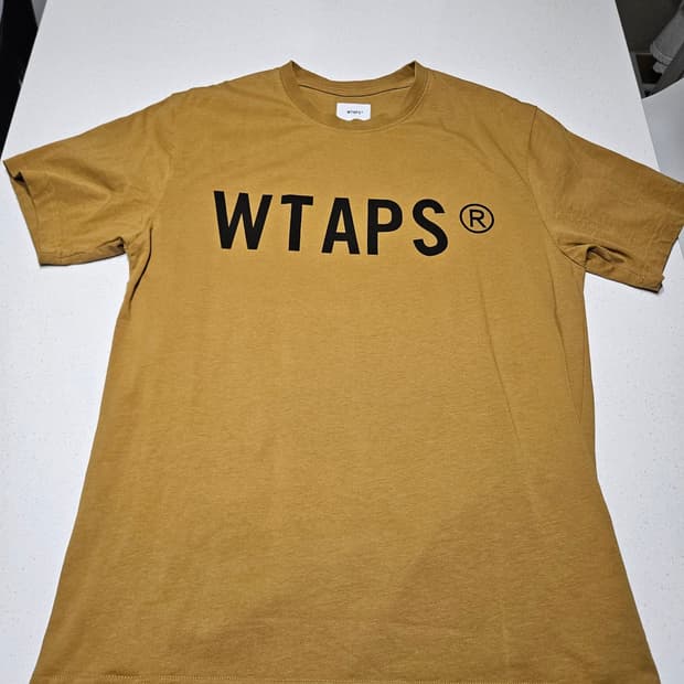 더블탭스 Wtaps 반팔티 브라운