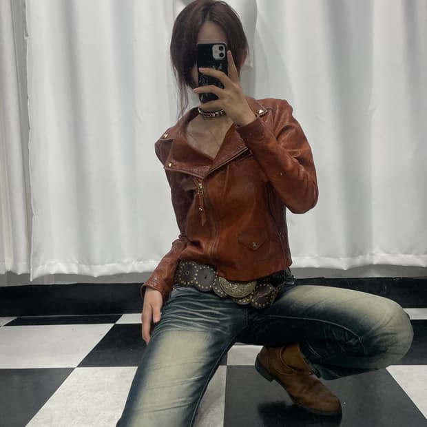 🎸브라운 레더 자켓🎸