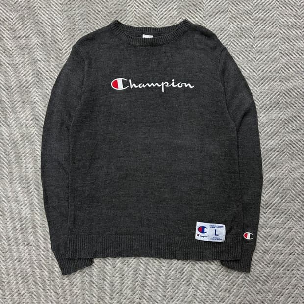 챔피온 빅로고 니트 v2712