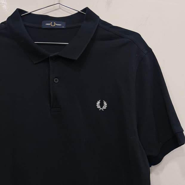 프레드페리 스몰로고 와플코튼 반팔 카라티